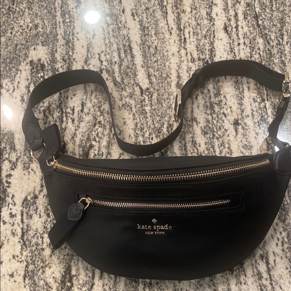 Kate Spade ♠️ Black Crossbody/Waist Bag with Adjustable Strap NWT